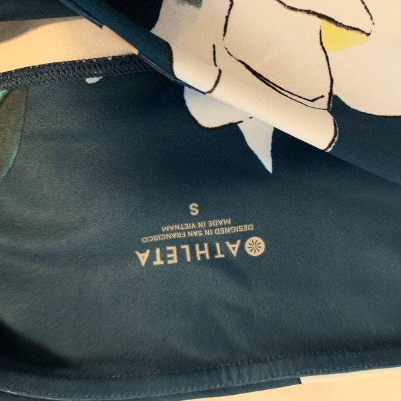 Athleta 7/8 Leggings in Teal - Picture 3 of 4